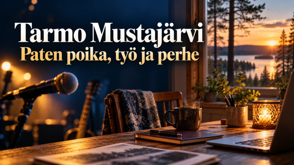 Tarmo Mustajärvi – Paten poika, työ ja perhe